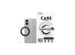CARE by PanzerGlass Feature Case Transparent w. Black Kickstand & Qi Compatible Samsung S25 Edge