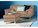 1,5-Sitzer HOME AFFAIRE "Jamie, Sofa mit kompakten Stellmaßen für kleine Räume, Breite 145cm", braun (café), B:145cm H:72cm T:80cm, Sofas