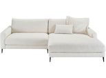 Ecksofa HOME AFFAIRE "Downtown, B/T/H: 272/190/84 cm L-Form", weiß, B:272cm H:84cm T:190cm, 96% Polyester, 4% Polyacry, Sofas, Ecksofa, weicher Sitzkomfort auch in Cord und Bouclé, incl. Zierkissen