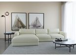 Ecksofa HOME AFFAIRE "Bloomfield, elegant, viel Platz, Mega Couch, Breite 303cm, L-Form", beige (cream), B:303cm H:84cm T:176cm, 100% Polyester, Sofas, Ecksofa, extra tiefe Sitzfläche, wahlweise mit Sitztiefenverstellung