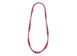 Lange Kette "Ajala", Damen, Gr. onesize, Holz, rot, COLLEZIONE ALESSANDRO, Basic, Halsketten, aus Holzperlen in verschiedenen Größen