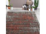 Teppich ANDIAMO "Campos", orange (grau, coral), B:133cm H:10mm L:190cm, Polypropylen (PP), Teppiche, Teppich, Kurzflor, modernes Design, Wohnzimmer