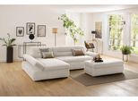 Ecksofa HOME AFFAIRE "Avesa L-Form", beige (creme), B:300cm H:80cm T:172cm, 95% Polyester, 5% Polyacryl, Sofas, Ecksofa, Wahlweise mit Armteilvertsellung und Bettfunktion, B/T/H: 300/172/80cm