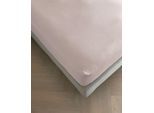 Spannbettlaken KAYORI "Emma", grau, B:180cm L:200cm, Mako-Satin, Obermaterial: 100% Baumwolle, Bettlaken, Spannbettlaken, 100% Baumwollsatin
