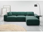 Ecksofa HOME AFFAIRE "Glimminge auch in Breitcord, Feincord, Bouclé + Easy care-Bezug", grün, B:294cm H:71cm, 12% Polyaxryl, 88% Polyester, Sofas, Ecksofa, L-Form, Breite 294, Zierkissen