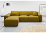 Ecksofa HOME AFFAIRE "Glimminge L-Form auch in Breitcord, Feincord + Easy care-Bezug", grün (pistazie), B:264cm H:71cm T:191cm, 95% Polyester, 5% Nylon, Sofas, Ecksofa, Breite 264, Zierkissen