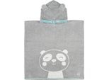 Badeponcho DYCKHOFF "Panda", grau (platin), L:60cm, Frottier, Hausmäntel