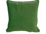 Dekokissen H.O.C.K. "Nobile Samt", grün (lime, unifarben), B:60cm L:60cm, Polyester, Dekokissen_Sitzkissen_Kissenhüllen, Kissenhülle mit Füllung, 1 Stück
