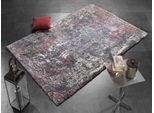 Teppich OCI DIE TEPPICHMARKE "JUWEL LIRAY", rot (rosenholz), B:65cm H:20mm L:130cm, Polyester, Polypropylen, Teppiche, Teppich, Kurzflor, Wohnzimmer, Marmor Optik, Hoch Tief Effekt