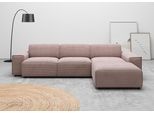 Ecksofa HOME AFFAIRE "Glimminge auch in Breitcord, Feincord, Bouclé + Easy care-Bezug", rosa, B:294cm H:71cm T:191cm, 12% Polyaxryl, 88% Polyester, Sofas, Ecksofa, L-Form, Breite 294, Zierkissen