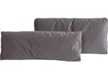 Sofakissen HOME AFFAIRE "Bloomfield", grau, B:75cm T:20cm, 100% Polyester, Polsterauflagen, Sofa-Zubehör, Kissenset: bestehen aus einem Vorlagekissen und einem Nierenkissen