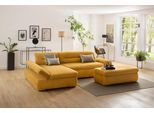 Ecksofa HOME AFFAIRE "Avesa L-Form", gelb (senf), B:300cm H:80cm T:172cm, 95% Polyester, 5% Polyacryl, Sofas, Ecksofa, Wahlweise mit Armteilvertsellung und Bettfunktion, B/T/H: 300/172/80cm