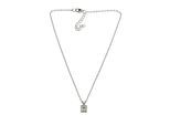 Kette mit Anhänger "Laurina", Damen, Gr. onesize, Metall, silber, COLLEZIONE ALESSANDRO, Halsketten, mit kleinem Stein