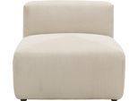 Sofaelement HOME AFFAIRE "Gerrid", beige (creme), B:85cm H:69cm T:108cm, 100% Polyester, Polsterelemente, Cord-Bezug, Mittelelement, auch einzeln stellbar