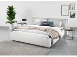 Polsterbett HOME AFFAIRE "Adrina mit Biesenoptik, Feincord und Luxus-Microfaser", silber, B:202cm H:91cm L:250cm, 100% Polyester, Betten, Polsterbett, bis 280kg, auch in Überlänge 220 cm, 4 Breiten bis 200cm