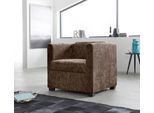 Sessel HOME AFFAIRE "Bob Cocktailsessel, Clubsessel, Loungesessel", braun, B:72cm H:68cm T:75cm, Luxus-Microfaser (92% Polyester, 8% Nylon) );Struktur fein ( 100% Polyester);Struktur in Chenille-Optik (30% Polyester, 70% Polyacryl);Chenillestruktur (40% Polyester, 60% Polyacryl), Sessel, Sessel, in verschiedenen modernen Farben und Qualitäten