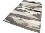 Wollteppich ESPRIT "Natham Kelim ESP-6012" Gr. 3, grau (grau, taupe), B:130cm H:8mm L:190cm, Wolle, Teppiche, reine Wolle, Wohnzimmer