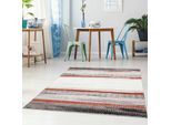 Teppich CARPET CITY "Moda 1142" Gr. 4, rot, B:160cm H:11mm L:225cm, Kunstfaser, Teppiche, Teppich, Läufer, Kurzflor, Wohnzimmer