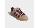 Sneaker ADIDAS ORIGINALS "CAMPUS 00s", Herren, Gr. 38,5, stone khaki, maroon, gum 3, Leder, Schuhe Sneaker