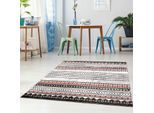 Teppich CARPET CITY "Moda 1136" Gr. 3, rot, B:120cm H:11mm L:160cm, Kunstfaser, Teppiche, Teppich, Läufer, Kurzflor, Wohnzimmer
