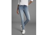 Skinny-fit-Jeans ARIZONA "Ultra-Stretch", Damen, Gr. 34, N-Gr, blau (blau us), Denim/Jeans, Obermaterial: 74% Baumwolle, 24% Polyester, 2% Elasthan, Basic, extraeng lang, Jeans, extra-enger Beinverlauf, normale Leibhöhe, mit Eingrifftaschen