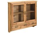 Landscape Hängevitrine, Natur, Holz, Metall, Glas, Tanne, massiv, 1 Fächer, 3 Schublade(n) Schubladen, 64.5x61.5x17.5 cm, Wohnzimmer, Wohnwände, Vitrinenschränke