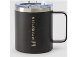 Myprotein Kaffeebecher aus recyceltem Metall, 350 ml – Schwarz