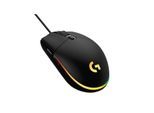 Logitech G203 LIGHTSYNC - Black - Gaming Maus (Schwarz mit RGB)