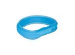 Trixie Flash Light Band USB Adjustable LED Safety Collar Blue Size: L-XL 70cm/30mm