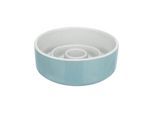 Trixie Slow Feeding Ceramic Bowl 0.45 l/ø 14 cm grey/blue