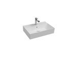 Isvea SistemaZ Waschtisch 10SF50060 Überlauf, Hahnloch, 60cm, weiß