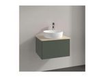 Villeroy und Boch Antao Waschtisch-Unterschrank K29013HL 60x36x50cm, Waschbeckenplattenfarbe botticino, leaf green matt lacquer