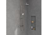 Villeroy & Boch Universal Showers Duschsystem TVS10900200061 mit Thermostat, Wandmontage, chrom