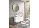 Duravit DuraSquare Aufsatzbecken 60cm weiss mit L-Cube Konsolenwaschtischunterbau 102 x 55 cm weiß hochglanz