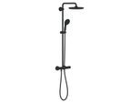 Grohe Vitalio Start System 250 Duschsystem 266782431 mit Thermostatbatterie für die Wandmontage mattschwarz