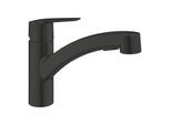 Grohe Start Küchenarmatur 303072431 schwarz matt, herausziehbare Dual Spülbrause