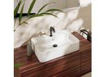 hansgrohe Xuniva Aufsatzwaschtisch 60172450 600x450mm, mit Hahnloch/Überlauf, weiß
