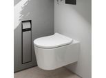 hansgrohe EluPura Wand-WC-Set 61115450 weiß, mit Wasserwirbel Technologie, SmartClean