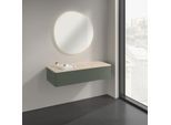 Villeroy und Boch Antao Sideboard K41003HL 120x26,8x50cm, Waschbeckenplattenfarbe botticino, leaf green matt lacquer