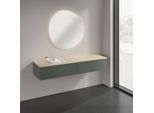 Villeroy und Boch Antao Sideboard K42003HL 160x26,8x50cm, Waschbeckenplattenfarbe botticino, leaf green matt lacquer