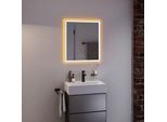 hansgrohe Xarita E Spiegel 54988700 mit kapazitiven Berührungssensor, 600 x 700 x 50 mm, weiß matt