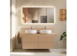 Duravit Balcoon Waschtisch-Unterschrank BA50170JHIH0000 wandhängend, 120 x 57 x 53,4 cm, Terraccino strukturiert, 4 Schubkästen