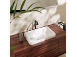 hansgrohe Xuniva Einbauwaschtisch 60158450 550x400mm, ohne Hahnloch, mit Überlauf, weiß