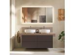 Duravit Balcoon Waschtisch-Unterschrank BA50170JGIG0000 wandhängend, 120 x 57 x 53,4 cm, Schieferbraun strukturiert, 4 Schubkästen
