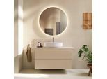 Duravit Balcoon Konsole BA90580IEIE0000 120 x 55 x 37 cm, 1 Ausschnitt, Becken Mitte, Sandbeige matt