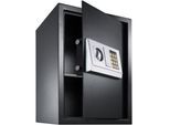tectake® Elektronischer Safe, mit Doppelbolzen-Verschlusssystem, wählbarer Sicherheitscode und 2 Schlüssel zur Notöffnung, 50 x 35 x 34,5 cm