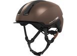 Fahrradhelm ABUS "HUD-Y" Gr. L, braun (metallic copper), Helme, L Kopfumfang: 57cm - 61cm