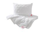 Hefel Textil Bettenset , Weiß , Textil , Füllung: Vlies,Vlies , 70x90 cm , weich und anschmiegsam, pflegeleicht, perfekte Stützfunktion, für alle Schlafpositionen geeignet, hygienisch , Heimtextilien, Kopfpolster & Bettdecken, Bettensets
