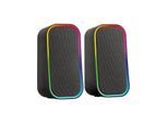 Speed-Link TOKEN RGB Gaming Stereo Speakers - Black - 2.0 PC-Lautsprecher - Schwarz