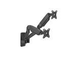 DUTZO Monitorarm für 2 Monitore (17"-32") - Wandmontage Version (Schwarz)